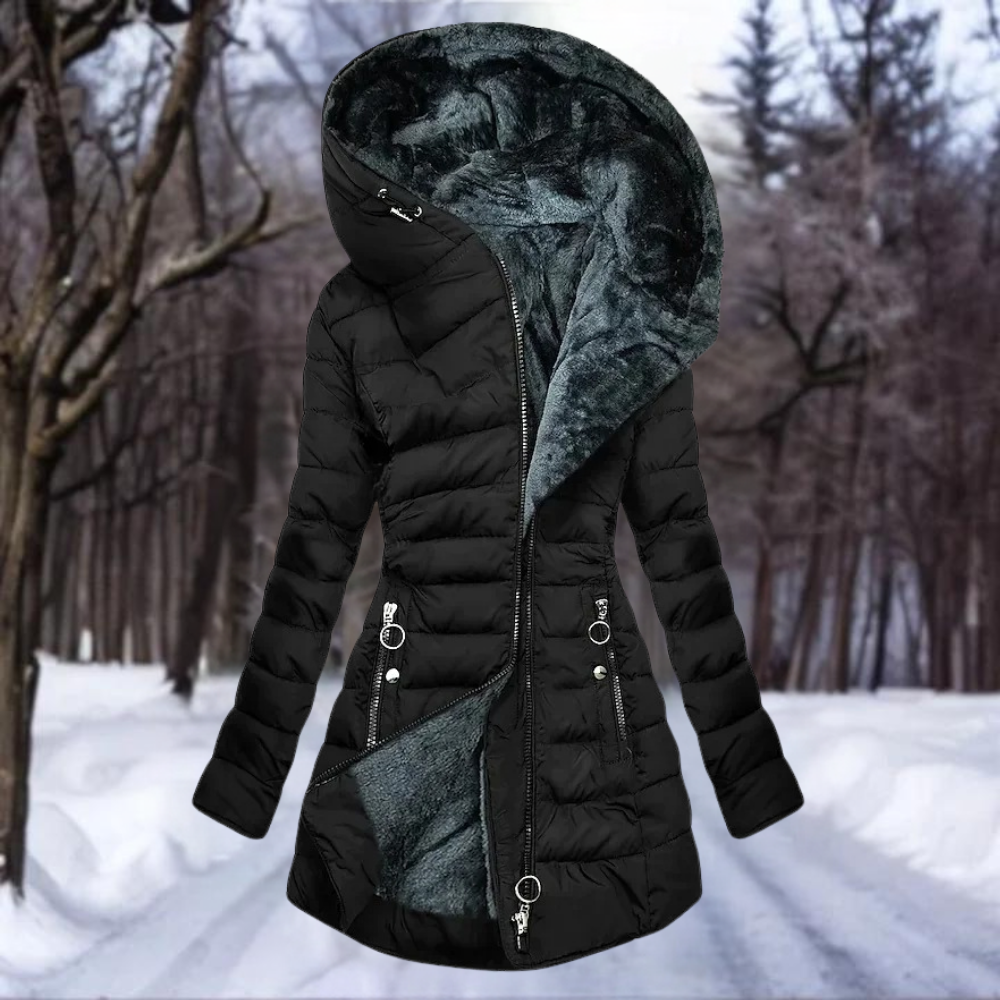 Senna™ – Elegant Plush Coat for Women
