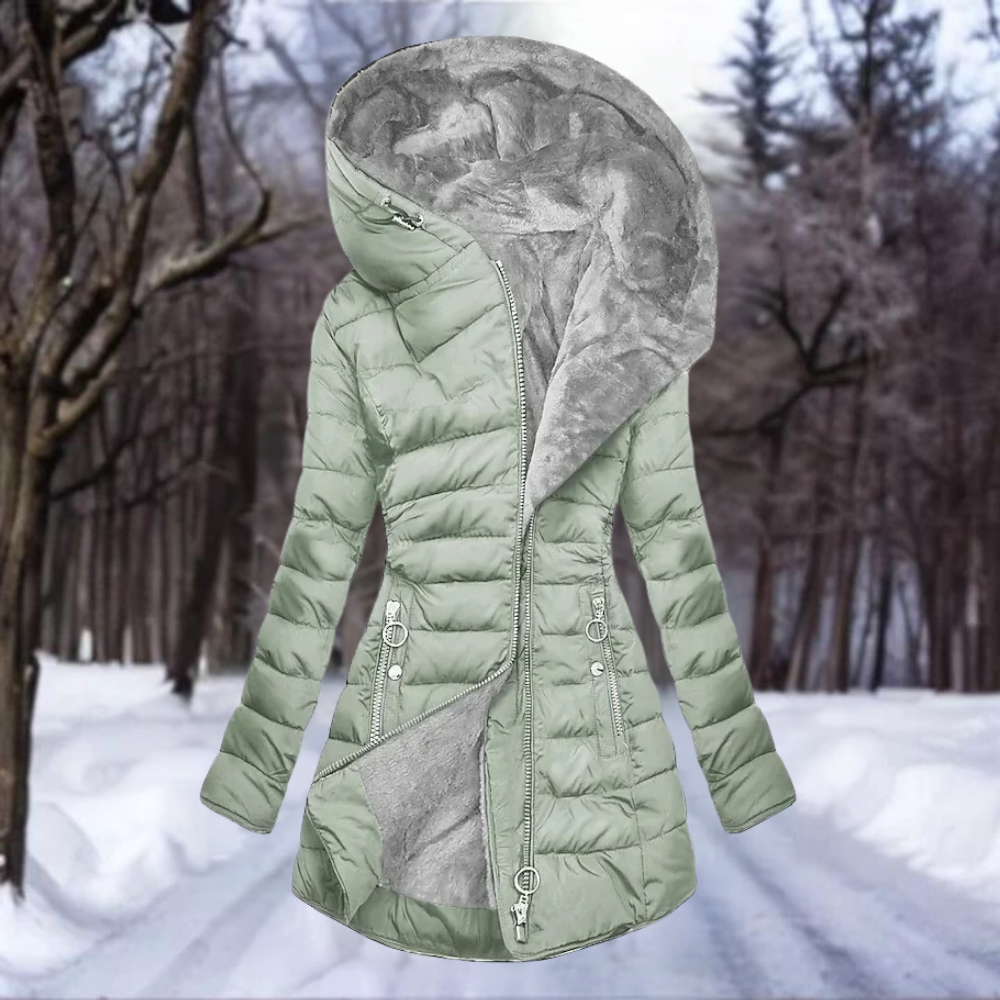 Senna™ – Elegant Plush Coat for Women