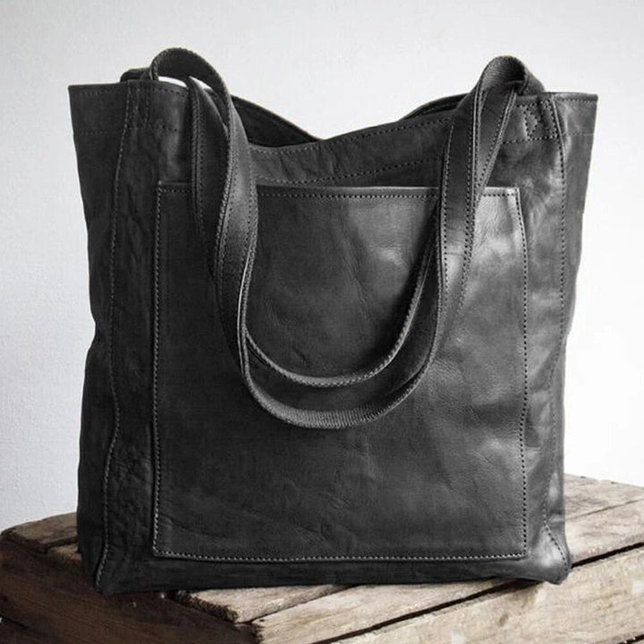 Silvia™ - Elegant Leather Shopper