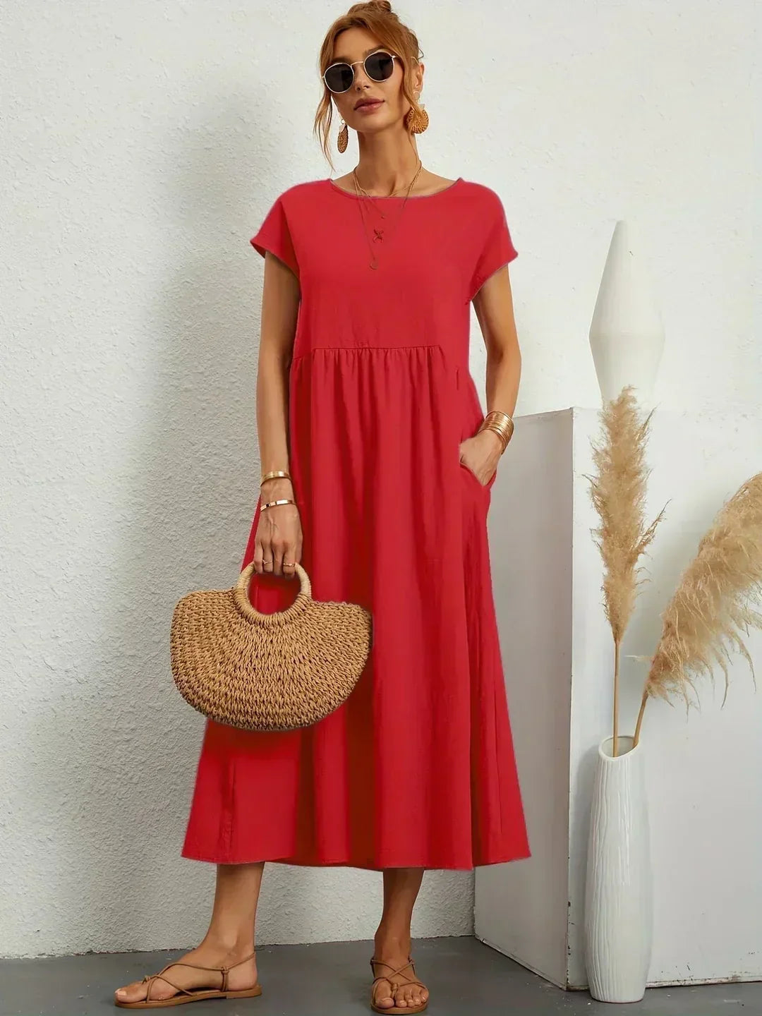 Keira™ - Lightweight soft dress with pockets