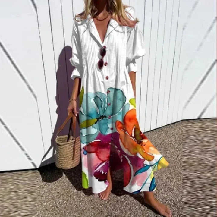 LINA | TUMMY COVERING BOHO DRESS